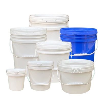鉄のハンドル付きの丸または四角形5Lプラスチックバケツ 調整可能で耐久性