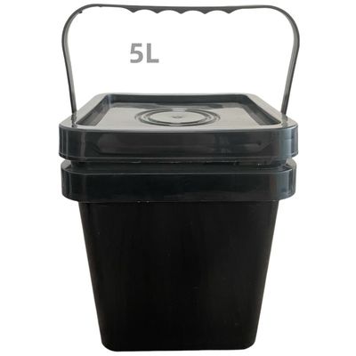 HDPE 4L 5L 8L 10L 食品容器 黄色い方形バケツ