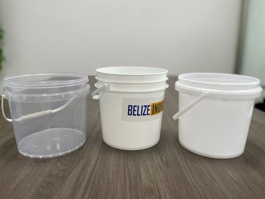 オーダーメイド YES 4L 蓋付きプラスチックバケツ 化学ソースの貯蔵ソリューション