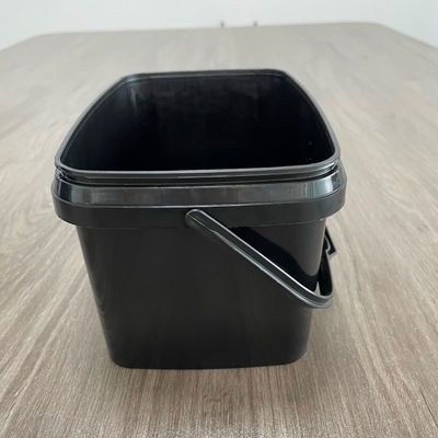 カスタマイズされた印刷 蓋とハンドル 5L 10L 20L の化学プラスチック矩形バケツ