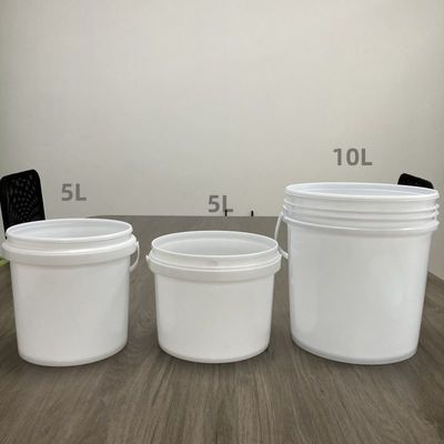 2 ガロン 4 ガロン 化学品級 透明なプラスチックバケツ 蓋とハンドルバンドル