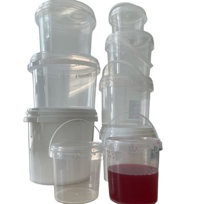 カスタム 32Oz ドーナッツ バケツ アカイバケツ PP 持ち帰り容器 黒 カスタマイズ注文