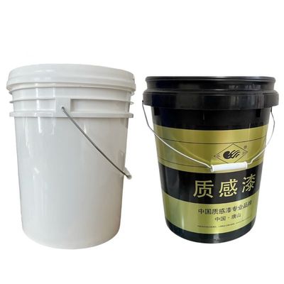 蓋とハンドルを持つ18L丸黒のプラスチックバケツ 多用途容器