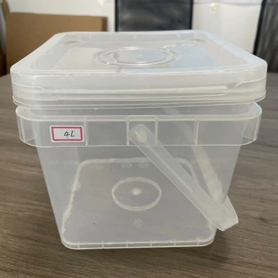 蓋付き1ガロン四角いバケツ 4リットルの厚さ1.0から2.5MM ツール保管ソリューション