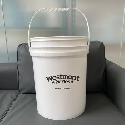 20L 5ガロン方形のプラスチック塗料バケツ ロゴ印刷とカスタムデザイン