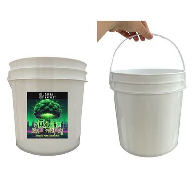 レッド 1 ガロン 2 ガロン 蓋とハンドル付きプラスチックバケツ