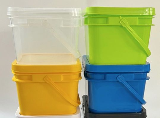 4L 5L 6L 8L 10L ハンドルと蓋付きのプラスチック方角バケツ