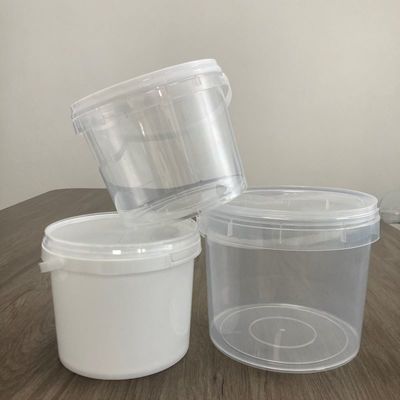 耐久性 1L キャンディーバケツ 32oz プリント ポップコーン 蓋とハンドル付きプラスチックバケツ