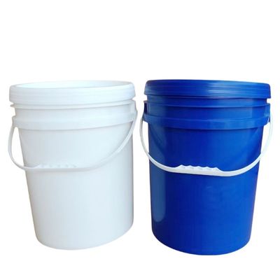 白い丸 20L 5 ガロン 蓋付きプラスチックバケツ シルクスクリーン/熱伝送/IML