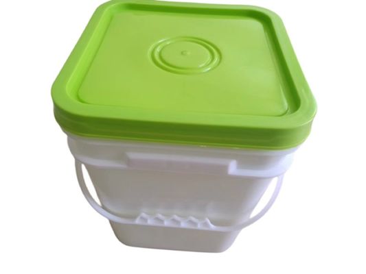 食品用安全塗料 ポップコーン 白いプラスチックバケツ 蓋付き 2L 5L 10L 20L 25L