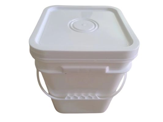 食品用安全塗料 ポップコーン 白いプラスチックバケツ 蓋付き 2L 5L 10L 20L 25L