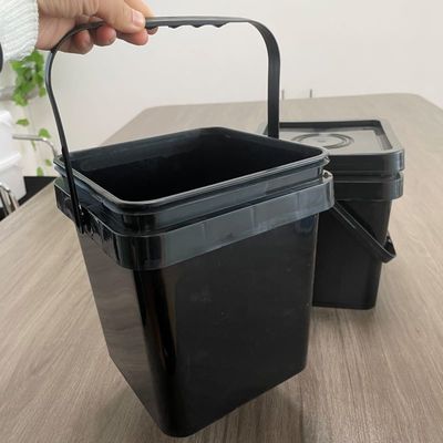 4L 5L 6L 8L スクウェア プラスチック バケツ ハンドル スクウェア 丸い 丸い 丸い 丸い バケツ