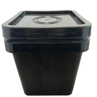 25L 円形と四角形付属品のカラフルなプラスチックバケツ バケツの蓋柄