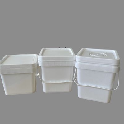 丸または四角形 10リットルのHDPEプラスチックバケツ 耐久性・強度 1.0-2.5MM 厚さ