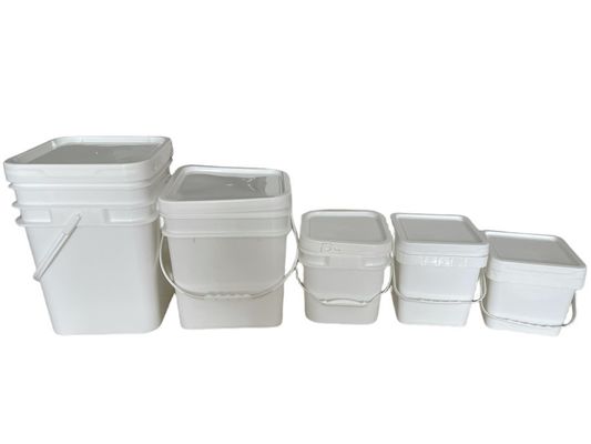 シルクスクリーン印刷 2 ガロン 鉱物容器のためのプラスチックバケツ カスタムデザイン