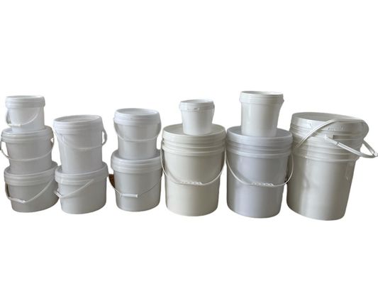 シルクスクリーン印刷 2 ガロン 鉱物容器のためのプラスチックバケツ カスタムデザイン