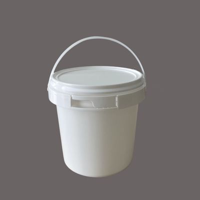 2,0mm 厚さの競争力のある白い丸いプラスチックバケツと無料サンプルが含まれています
