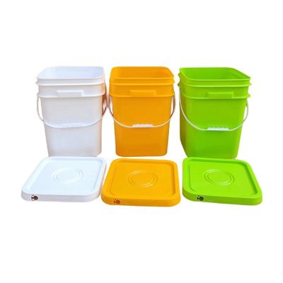 ツール 20L 25L 食品グレード 5 ガロン 7 ガロン プラスチックバケツ 蓋付き コンポスト 平方バケツ