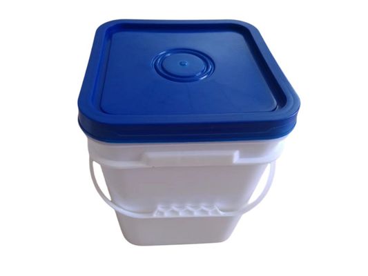 パーソナライズされたロゴ印刷とプラスチック材料の20Lスクエアプラスチックバレードラムバケツ