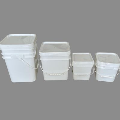 メタルまたはプラスチック ハンドル 熱伝送とIML印刷のスクエアプラスチックバケツ
