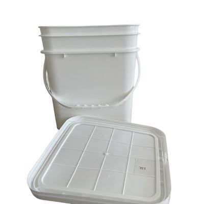 飲み物のパッケージ 蓋とハンドル付き10Lの平方バケツ