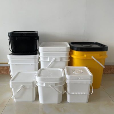 簡単に開けて閉じる蓋の厚さ1.0〜2.5MMのリサイクルプラスチック方形のバケツ