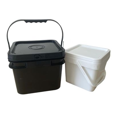 5L/8Lの丸いプラスチックバケツをカスタマイズする 鉱水 1.0-2.5mm厚さと耐久性