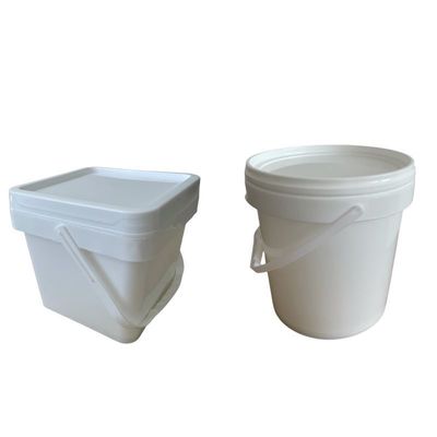 5L/8Lの丸いプラスチックバケツをカスタマイズする 鉱水 1.0-2.5mm厚さと耐久性