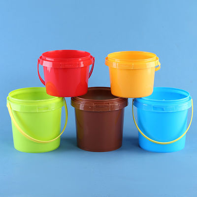 ピーナッツバターの貯蔵容器のための蓋とハンドル付きの500mlの丸いPPプラスチックバケツ
