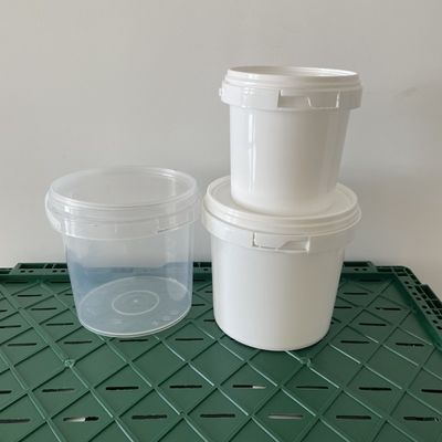 ピーナッツバターの貯蔵容器のための蓋とハンドル付きの500mlの丸いPPプラスチックバケツ