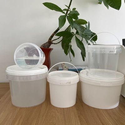 ピーナッツバターの貯蔵容器のための蓋とハンドル付きの500mlの丸いPPプラスチックバケツ