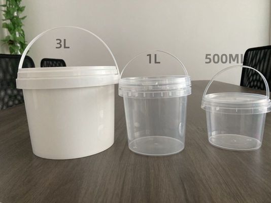 バール カスタムロゴ 蓋付きプラスチックバケツ 500ml/1L LEDライト 耐久性・環境に優しい