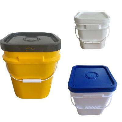 4L 5L 6L 7L 8L 10L 15L 18L 20L カバー付きプラスチックバケツ カスタムロゴ印刷