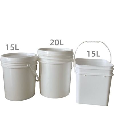ツール オーダーメイド 2L 5L 8L 10L 20L 25L 5ガロン プラスチックバケツ 蓋とハンドル 耐久性