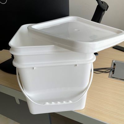 印刷ハンドルとアクセサリーとカスタマイズ可能な15Lスクエアプラスチックバケツ