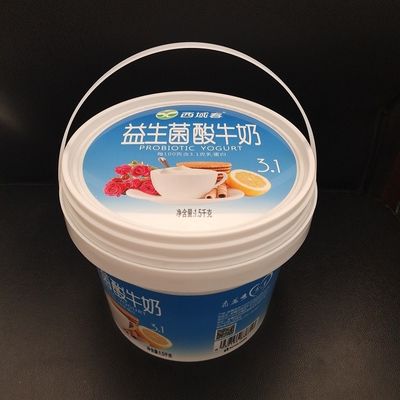 1L 2L 3L 4L 5L IML プラスチックバケツ ビスケットバターとアイスクリームのパッケージングに最適