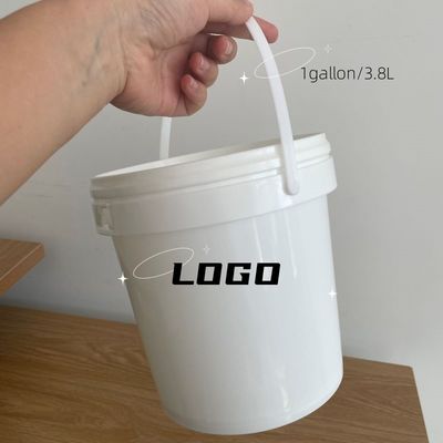 透明な5Lプラスチックバケツとスプート蓋液体容器 GAP/ISO/FDA証明書