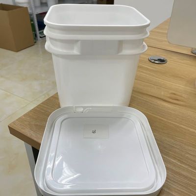 5L 6L 密封蓋付きの四角いバケツとLOGOプリントされたプラスチックバケツ