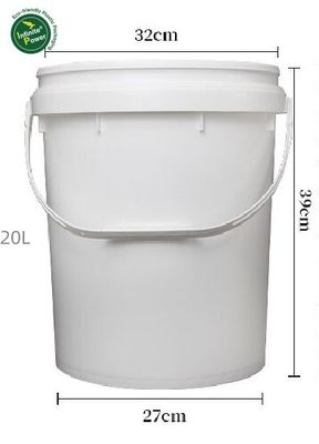 1L 2L 3L 4L 5L 8L 10L 15L 18L 20L 容量のための黄色いプラスチックバケツとバケツ
