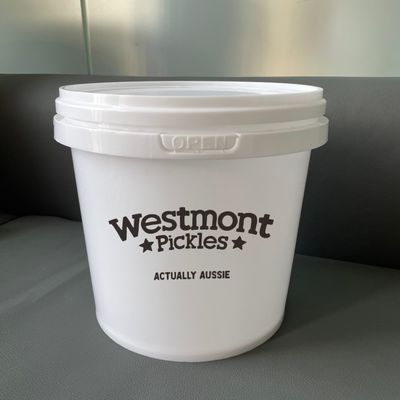 3ガロンプラスチックバケツ ロゴ付きポリプロピレン アイスクリームとキャンディー食品容器
