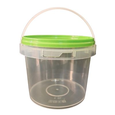 オーダーメイド 500ml 750ml 1L 1.5L フードグレード 丸いプラスチックバケツ 蓋とハンドル