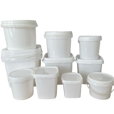 カスタマイズ可能な方形プラスチックバケツ 500ml 1L 2L 3L 5L 方形容器オプション
