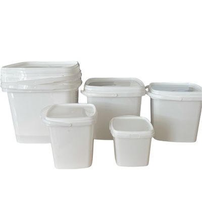 カスタマイズ可能な方形プラスチックバケツ 500ml 1L 2L 3L 5L 方形容器オプション