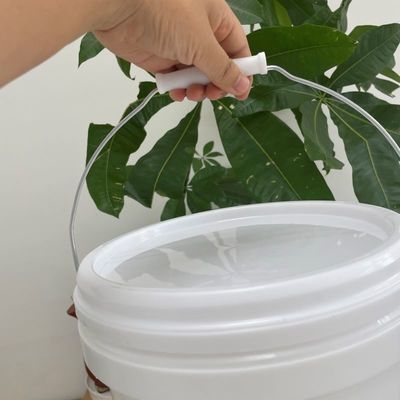 20L 透明 白色 食品 グレード PP プラスチック ボケチ 蓋とハンドル FDA 認証
