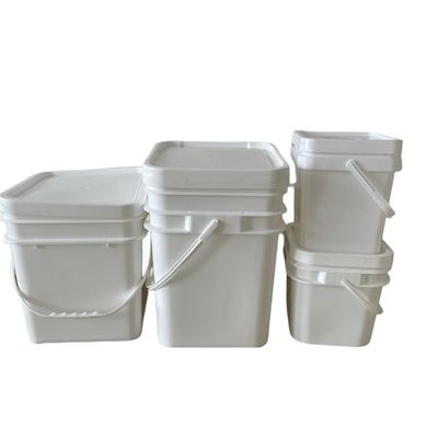1L/2L/3L/4L/5L 収納バケツ 耐久性があり汎用性のあるポリプロピレン 蓋付き方形バケツ