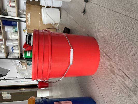 漏れ防止 5 ガロン 6 ガロン プラスチック丸いバケツ ハンドル