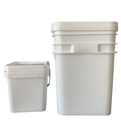 1L/2L/3L/4L/5L 収納バケツ 耐久性があり汎用性のあるポリプロピレン 蓋付き方形バケツ
