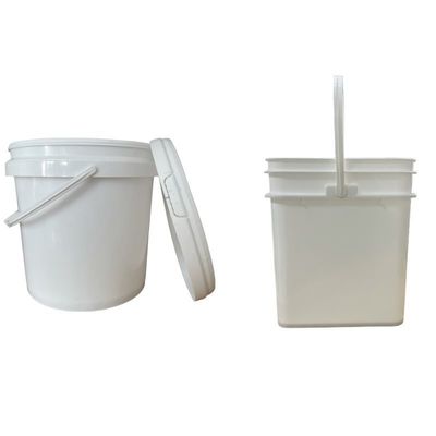 2L / 4L / 5L / 8L / 10L / 15L / 18L PPコンテナ プラスチックバケツ 5ガロン 蓋付き方角バケツ