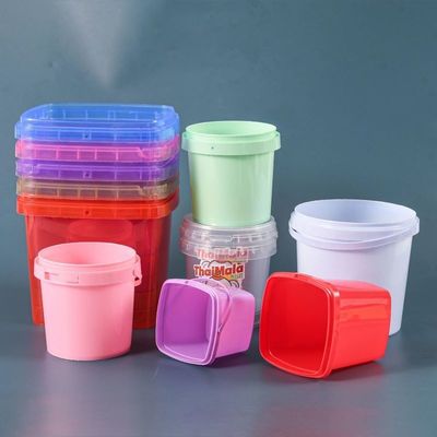 2L / 4L / 5L / 8L / 10L / 15L / 18L PPコンテナ プラスチックバケツ 5ガロン 蓋付き方角バケツ