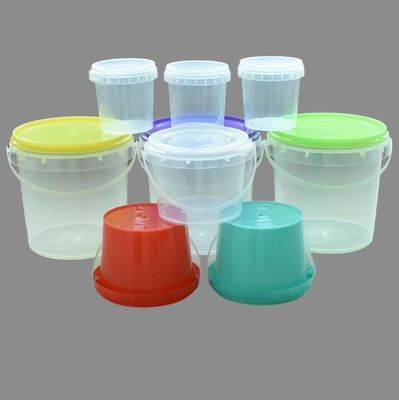 1L-10L 丸い食品用プラスチックバケツ PP HDPE素材と厚さ1.0-2.5mm